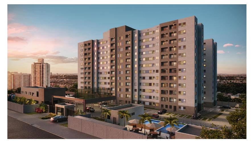 Fachada do Residencial Le Ciel MRV em Londrina — Jardim Pinheiros, Zona Oeste